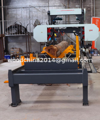 Wood Saw Machines Center Wheel Design More Stable Hydraulic Automatic Horizontal Band Sawmill Band Saw Machine