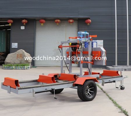 Simple to operate diesel portable wood sawing machine Mini sawmill wood processing