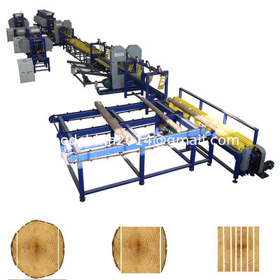 Sawmill Wood saw machine automatic production line twin vertical sawmill band saw