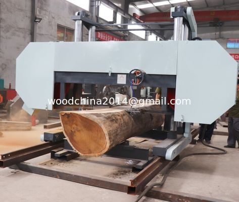 Woodworking Large Bandsaw Mill MJ2500 Band Saw SawMill Machine 80HP Diesel