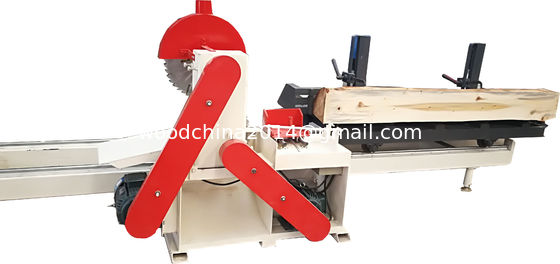 Twin Blade Automatic Woodworking Bench Saw Machine,2 Blades Circular Saw Mill