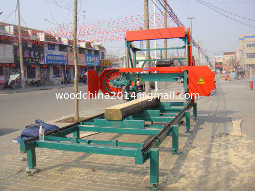 Diesel power portable band sawmill for sale,Wood Cutting bandsaw mill machine